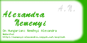 alexandra nemenyi business card