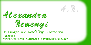 alexandra nemenyi business card